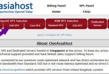 新加坡OneAsiaHost VPS主机的购买教程及简单评测-主机测评网